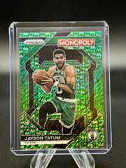 Jayson Tatum [Green Millionaire Shimmer] Basketball Cards 2023 Panini Prizm Monopoly Prices