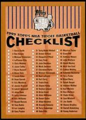 Checklist Basketball Cards 1999 Topps Prices