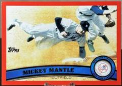 Mickey Mantle [Factory Red] #7 Baseball Cards 2011 Topps Prices