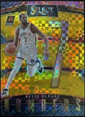 Kevin Durant [Gold] #13 Basketball Cards 2022 Panini Select Numbers Prices