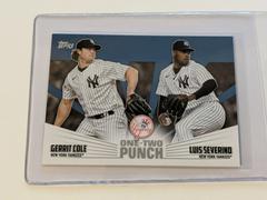 Gerrit Cole, Luis Severino [Blue] #12P-8 Baseball Cards 2023 Topps One Two Punch Prices