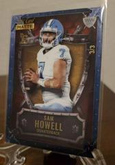 Sam Howell [Crimson Red Red] Football Cards 2022 Wild Card Matte Weekend Warrior Prices