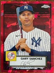 Gary Sanchez [Red Atomic] #223 Baseball Cards 2021 Topps Chrome Platinum Anniversary Prices