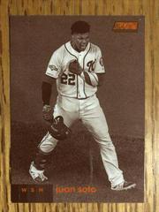 Juan Soto [Sepia] #104 Baseball Cards 2020 Stadium Club Prices