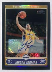 Jordan Farmar [Black Refractor Autograph] #185 Basketball Cards 2006 Topps Chrome Prices