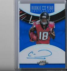 Calvin Ridley [Autograph Blue] Football Cards 2018 Panini Contenders Optic Rookie of the Year Autographs Prices