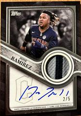 Jose Ramirez [Platinum] Baseball Cards 2023 Topps Series 2 Reverence Autograph Patch Prices