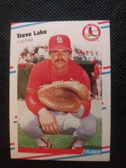 Steve Lake #38 Baseball Cards 1988 Fleer Prices