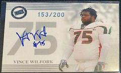 Vince Wilfork [Silver] Football Cards 2004 Press Pass Autograph Prices