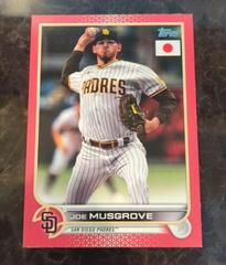 Joe Musgrove [Red] #3 Baseball Cards 2022 Topps Japan Edition Prices
