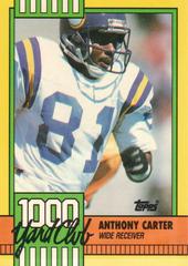 Anthony Carter [Disclaimer Back] #26 Football Cards 1990 Topps 1000 Yard Club Prices