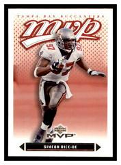 Simeon Rice #4 Football Cards 2003 Upper Deck MVP Prices