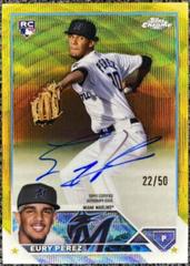 Eury Perez [Gold Wave] #RA-EP Baseball Cards 2023 Topps Chrome Update Rookie Autographs Prices