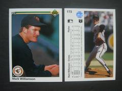Mark Williamson #173 Baseball Cards 1990 Upper Deck Prices