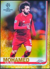 Mohamed Salah [Gold Refractor] #87 Soccer Cards 2018 Topps Chrome UEFA Champions League Prices