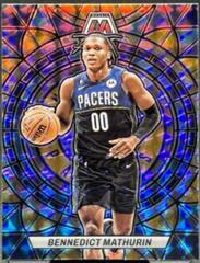 Bennedict Mathurin #1 Basketball Cards 2022 Panini Mosaic Stained Glass Prices