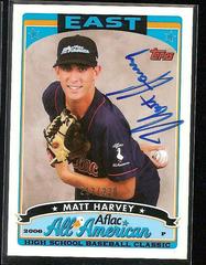 Matt Harvey [Autograph] #MH Baseball Cards 2006 Topps Aflac All American Prices