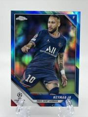 Neymar Jr [Blue Refractor] Soccer Cards 2021 Topps Chrome UEFA Champions League Prices