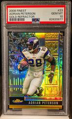 Adrian Peterson [Gold Refractor] #23 Football Cards 2008 Topps Finest Prices