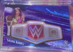 Sasha Banks [Purple] Wrestling Cards 2020 Topps WWE Women's Division Championship Plate Patch Prices