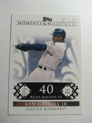 Ken Griffey Jr. [120 Runs Batted in] Baseball Cards 2008 Topps Moments & Milestones Prices