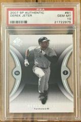 Derek Jeter #81 Baseball Cards 2007 SP Authentic Prices