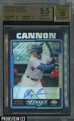Chip Cannon [Autograph Black Refractor] #238 Baseball Cards 2005 Topps Chrome Prices
