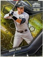 Aaron Judge [Gold] #1 Baseball Cards 2023 Topps Chrome Black Prices