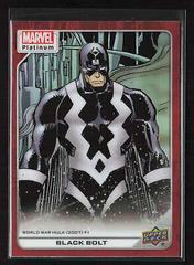 Black Bolt [Black Rainbow] #198 Marvel 2023 Upper Deck Platinum Prices