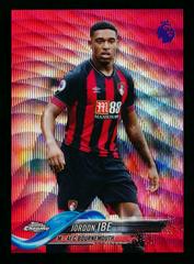 Jordon Ibe [Red Wave Refractor] #14 Soccer Cards 2018 Topps Chrome Premier League Prices