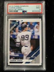 Aaron Judge [SP Variation Holo Back] #121 Baseball Cards 2019 Panini Donruss Prices