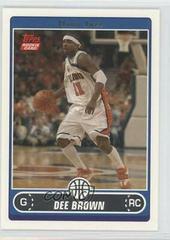 Dee Brown Basketball Cards 2006 Topps Prices