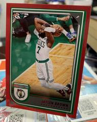 Jaylen Brown [Red] Basketball Cards 2022 Panini Hoops Prices