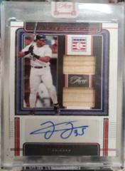 Frank Thomas [Red] Baseball Cards 2022 Panini Three and Two Hall of Fame Signature Swatches Prices
