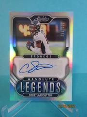 Courtland Sutton Football Cards 2022 Panini Absolute Legends Signatures Prices