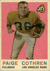 Paige Cothren #28 Football Cards 1959 Topps Prices