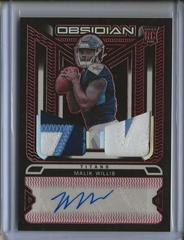 Malik Willis [Autograph Red] #102 Football Cards 2022 Panini Obsidian Prices