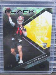 Brock Purdy [Gold] #200 Football Cards 2022 Panini Black Prices