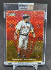 Manny Ramirez [Gold Refractor] Baseball Cards 2004 Finest Prices