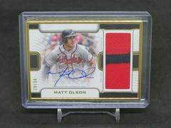 Matt Olson #FAC-MO Baseball Cards 2023 Topps Definitive Framed Autograph Patch Collection Prices