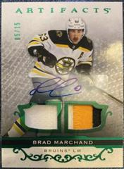 Brad Marchand [Material Autograph Emerald] #134 Hockey Cards 2021 Upper Deck Artifacts Prices