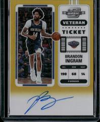 Brandon Ingram [Gold] #CA-BIG Basketball Cards 2022 Panini Contenders Autographs Prices