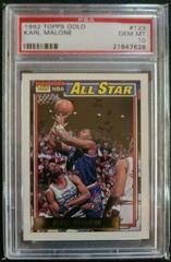 Karl Malone #123 Basketball Cards 1992 Topps Gold Prices
