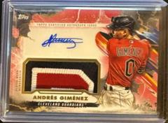 Andres Gimenez [Red] Baseball Cards 2023 Topps Inception Autograph Patch Prices