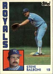 Steve Balboni #6T Baseball Cards 1984 Topps Traded Prices