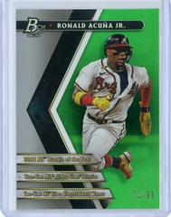 Ronald Acuna Jr. [Green] #PPF-5 Baseball Cards 2022 Bowman Platinum Portfolios Prices