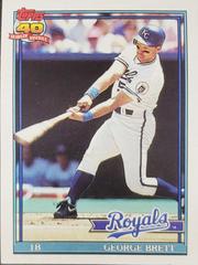 George Brett - Royals #120 Score 1991 Baseball Trading Card