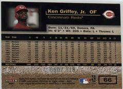 Ken Griffey Jr. [Royal Green] #66 Baseball Cards 2001 Fleer Triple Crown Prices