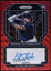Alex De Goti [Red Wave Prizm] #RA-AD Baseball Cards 2022 Panini Prizm Rookie Autographs Prices