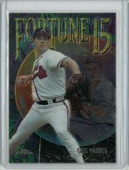 Greg Maddux #FF9 Baseball Cards 1999 Topps Chrome Fortune 15 Prices